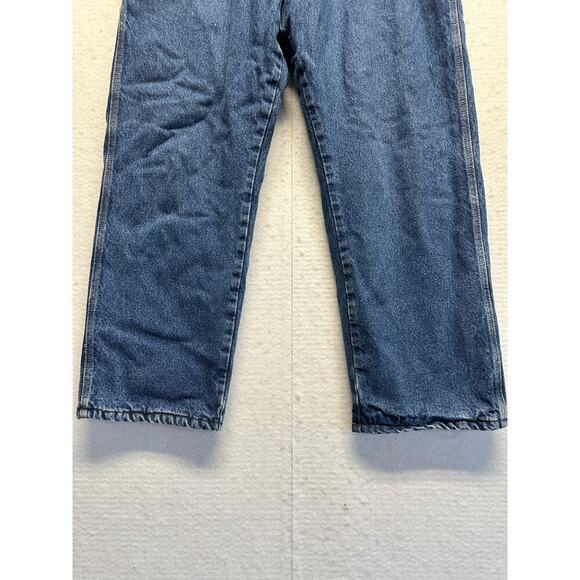 Wrangler Riggs Workwear Lined Durashield Denim Blue Heavy Jeans Men Size 36 x 30 - Picture 3 of 13